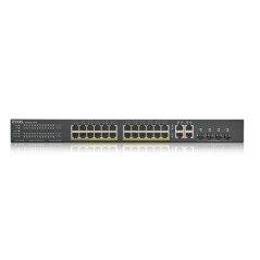 SWITCH 24P GIGABIT POE +4P DUAL GI GA NEBULA FLEX IPV6 RACK 19