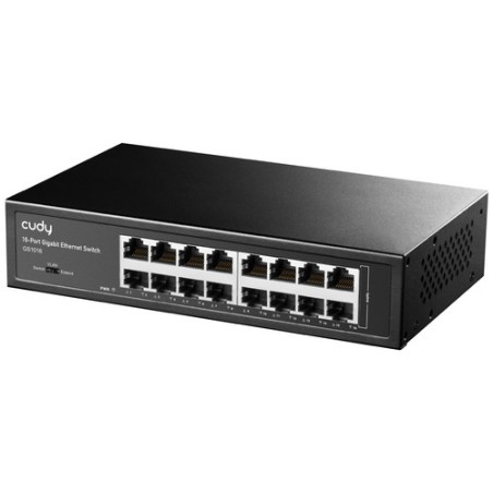 Cudy GS1016 switch di rete Gigabit Ethernet (10/100/1000) Nero