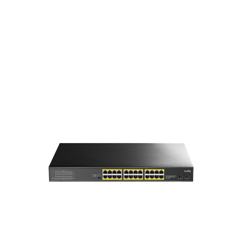 SWITCH 24P GIGABIT POE 2SFP RACK AL IM 300WD DESK/RACK 802,1P QOS