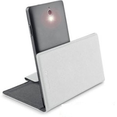 Cellularline BOOKUNI2LW custodia per cellulare Custodia a libro Bianco