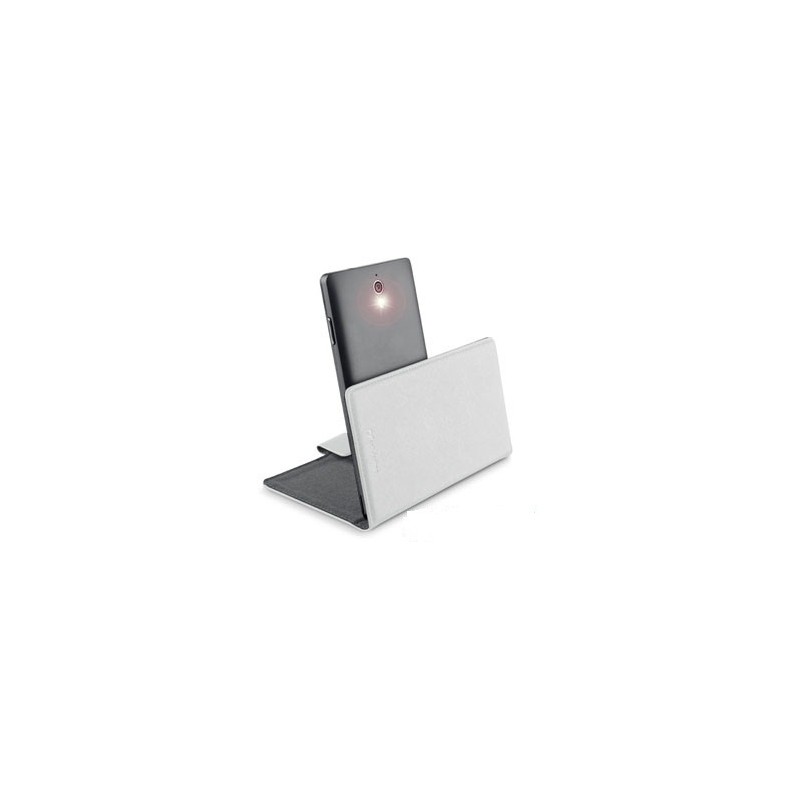 Cellularline BOOKUNI2LW custodia per cellulare Custodia a libro Bianco