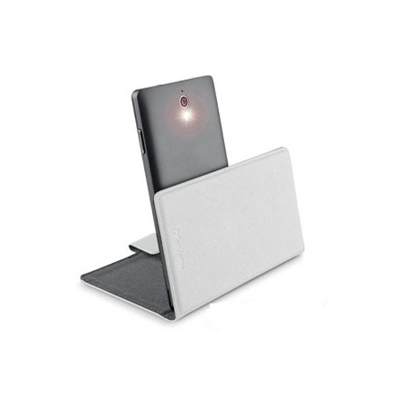 Cellularline BOOKUNI2LW custodia per cellulare Custodia a libro Bianco