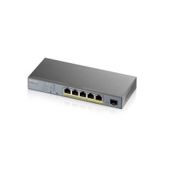 SWITCH GS1350-6HP GIGABIT 6P POE + 1 SFP