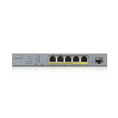 SWITCH GS1350-6HP GIGABIT 6P POE + 1 SFP