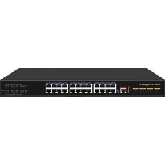 SWITCH 24P GIGABIT POE+ +4 10G SFP SLOTS/400W