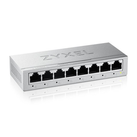 SWITCH 8P GIGABIT ZYXEL METAL CASE 16 GBPS UNMANAGED 8X10/100/1000