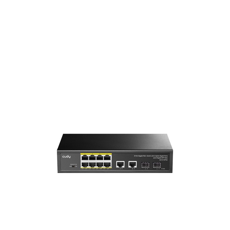 SWITCH 8P GIGABIT POE+ 2P UPLINK 2P GIGABIT SFP 120W
