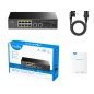 SWITCH 8P GIGABIT POE+ 2P UPLINK 2P GIGABIT SFP 120W