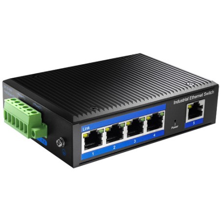 SWITCH 5P GIGABIT POE INDUSTRIAL ME TAL CASE