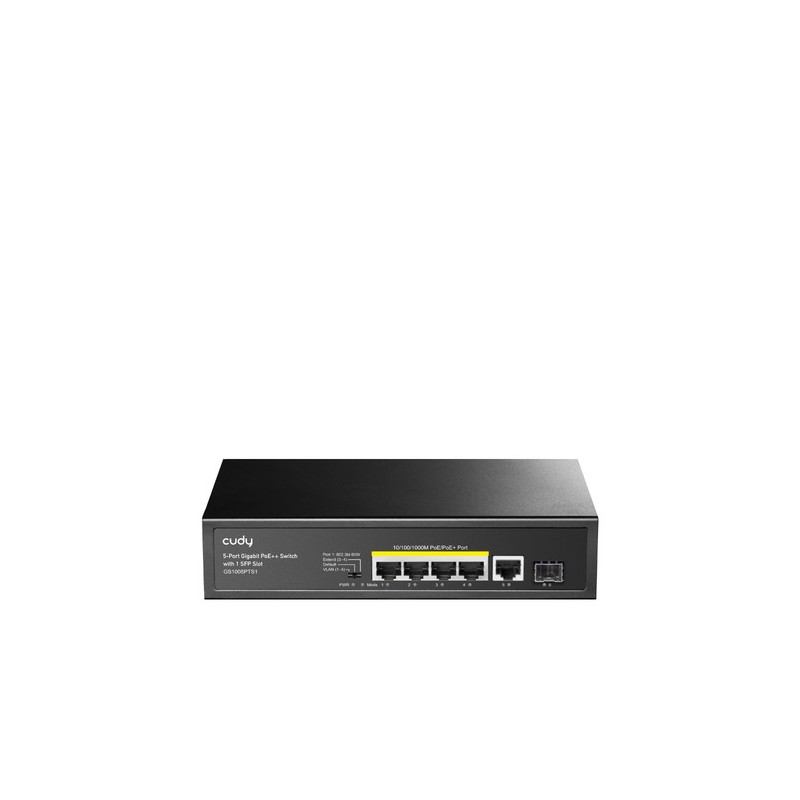 SWITCH 5P GIGABIT POE+ +1P SFP 120W