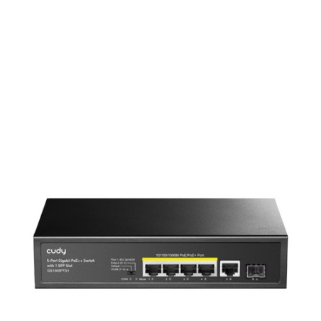 SWITCH 5P GIGABIT POE+ +1P SFP 120W