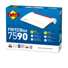 Box FRITZ! 7590 router wireless Gigabit Ethernet Dual-band (2.4 GHz/5 GHz) Bianco