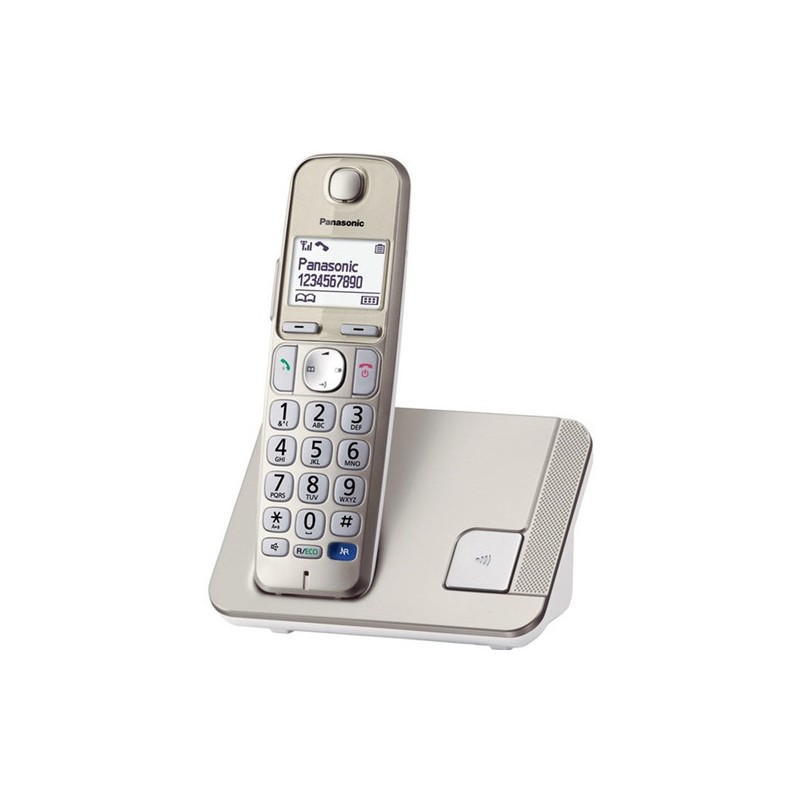 Panasonic KX-TGE210JTN telefono Telefono DECT Identificatore di chiamata Champagne
