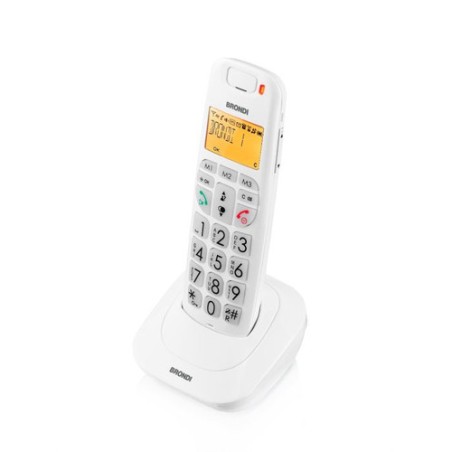 TIM Brondi Bravo Bright Telefono DECT Identificatore di chiamata Bianco