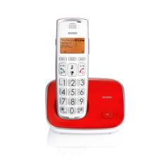 TIM Brondi Bravo Gold 2 Telefono DECT Identificatore di chiamata Rosso, Bianco