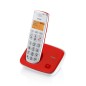TIM Brondi Bravo Gold 2 Telefono DECT Identificatore di chiamata Rosso, Bianco