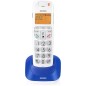 TIM Brondi Bravo Bright Telefono DECT Identificatore di chiamata Blu, Bianco