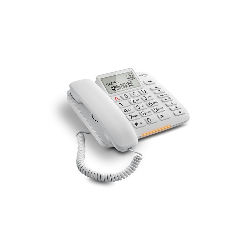 Gigaset DL380 Telefono analogico Identificatore di chiamata Bianco