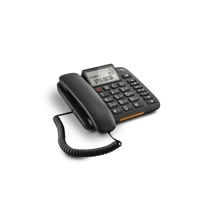 Gigaset DL380 Telefono analogico Identificatore di chiamata Nero Gigaset DL380 Telefono analogico Identificatore di chiamata Nero
