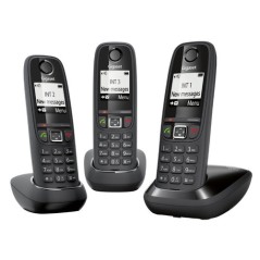 Gigaset AS405 Trio Telefono analogico/DECT Identificatore di chiamata Nero