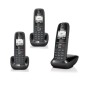 Gigaset AS405 Trio Telefono analogico/DECT Identificatore di chiamata Nero