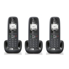 Gigaset AS405 Trio Telefono analogico/DECT Identificatore di chiamata Nero