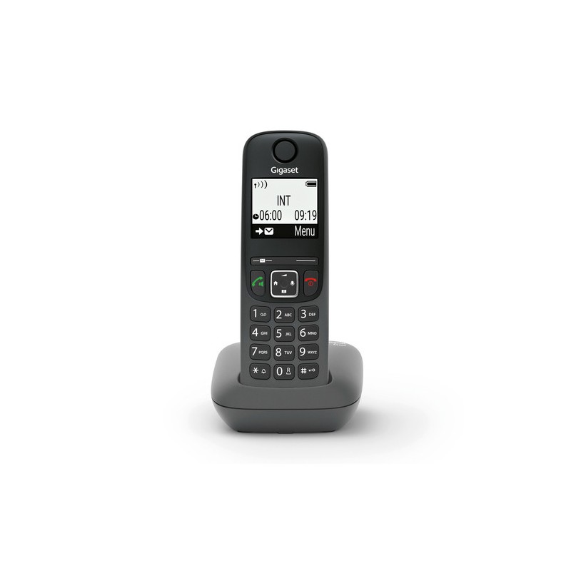 Gigaset AS490 telefono Telefono analogico/DECT Identificatore di chiamata Nero