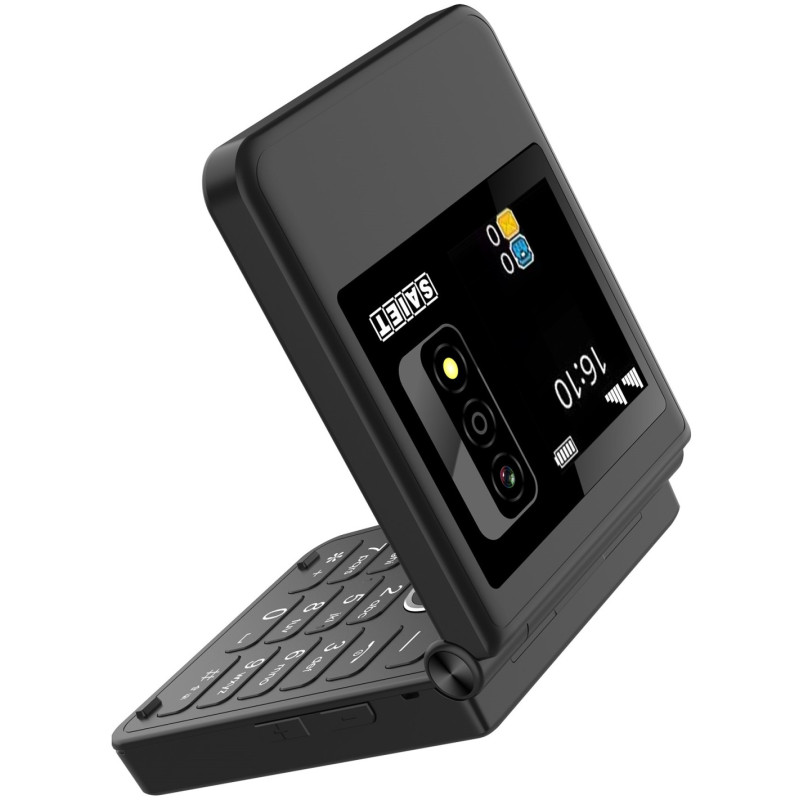 SAIET BE FLIP Nero - 4G, doppio display, video player