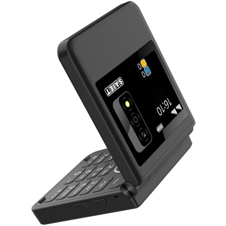 SAIET BE FLIP Nero - 4G, doppio display, video player