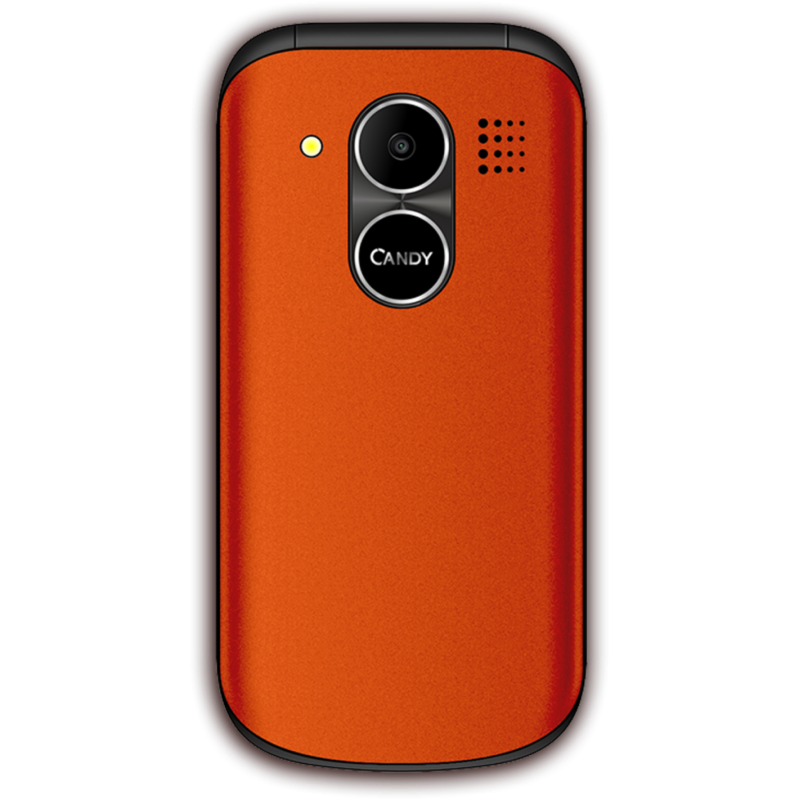 SAIET CANDY Rosso Corallo - torcia a LED, tasti retroilluminati