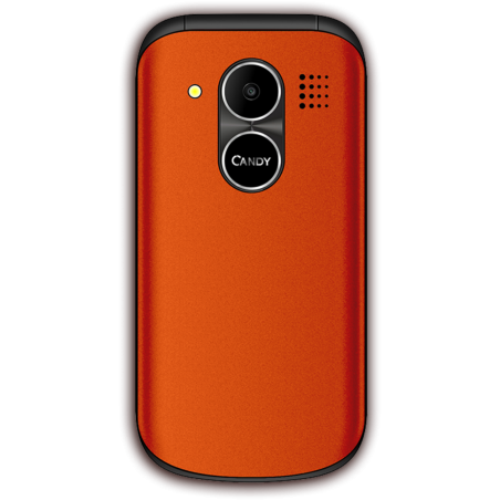 SAIET CANDY Rosso Corallo - torcia a LED, tasti retroilluminati