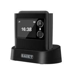 SAIET JOY FLIP NERO - 4G ,Tasti grandi e retroilluminati, audio alto , SOS