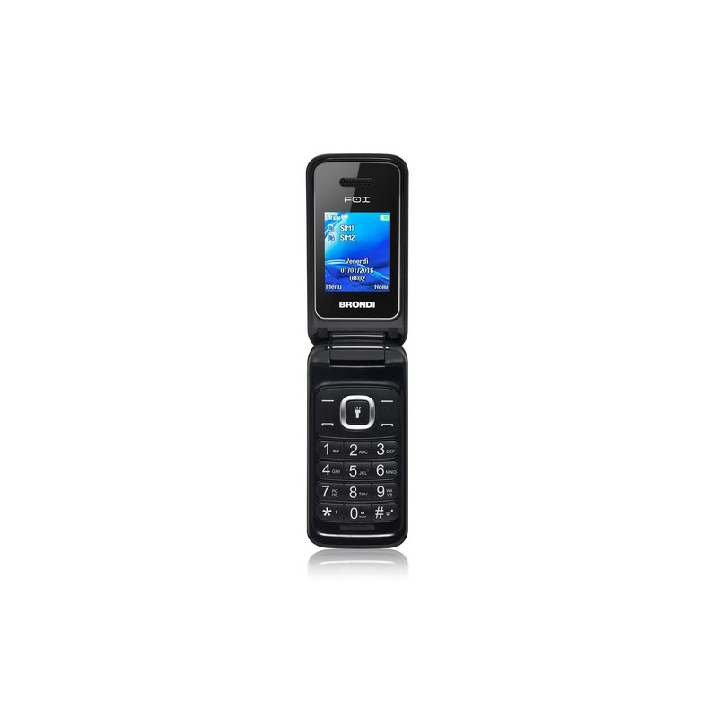 Brondi Fox 4,5 cm (1.77") 74 g Nero Telefono cellulare basico