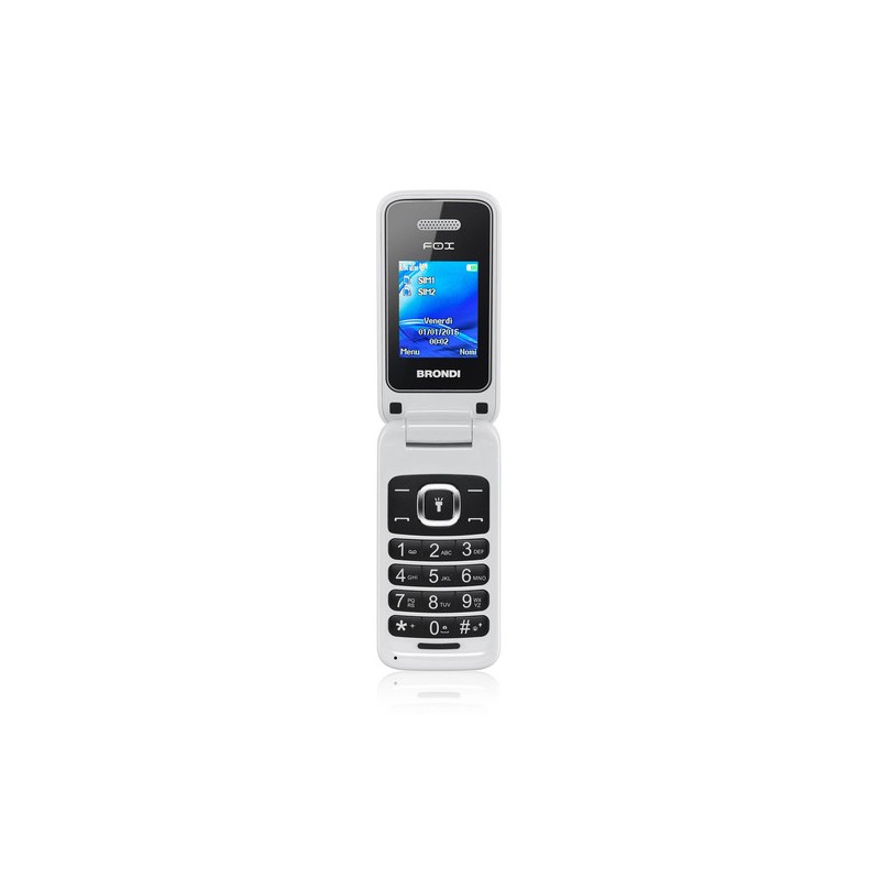 Brondi Fox 4,5 cm (1.77") 74 g Bianco Telefono cellulare basico