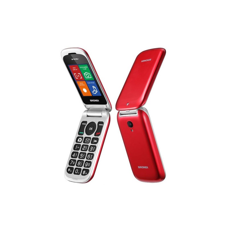 Brondi Stone+ 6,1 cm (2.4") Rosso Telefono cellulare basico