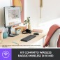 TASTIERA MK220 LOG WIRELESS+MOUSE NERA USB RETAIL