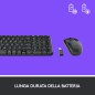 TASTIERA MK220 LOG WIRELESS+MOUSE NERA USB RETAIL