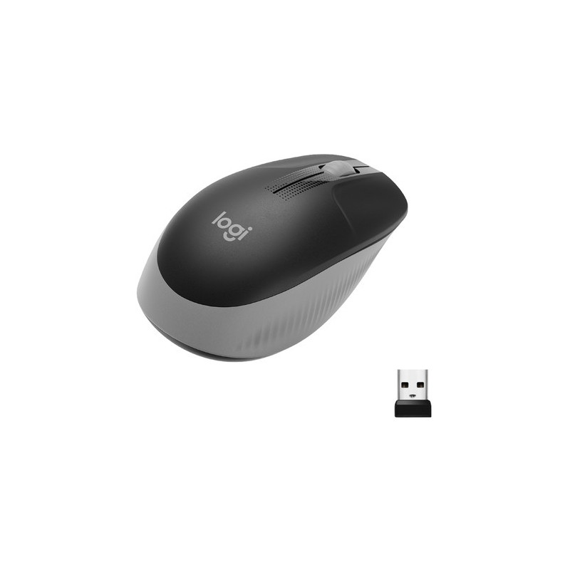 MOUSE M190 LOG WIRELESS GREY SULL S IZE AMBIDESTRO