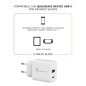 CARICA BATTERIA RAPIDO 1P USB-C/1P USB-A 20W BIANCO TECHMADE
