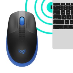 MOUSE M190 LOG CORDLESS NERO/BLU LOGITECH USB