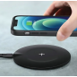 USAMS CARICATORE ULTRA THIN FAST WIRELESS CHARGER 15W - NERO