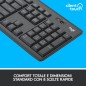 TASTIERA MK295 LOG WIRELESS+MOUSE USB SILENT GRAFITE