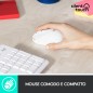 TASTIERA MK295 LOG WIRELESS+MOUSE W USB SILENT WHITE