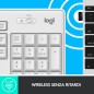 TASTIERA MK295 LOG WIRELESS+MOUSE W USB SILENT WHITE