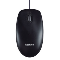 MOUSE M90 LOG BLACK CON FILO USB 910-001793 NERO