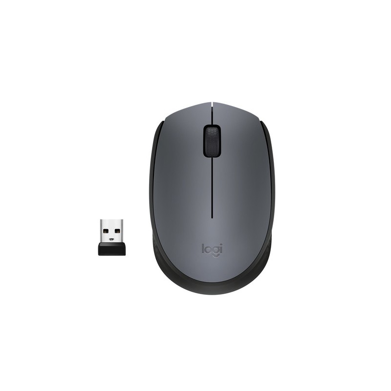 MOUSE M170 LOG CORDLESS GREY LOGITECH USB NANO RECEIVER