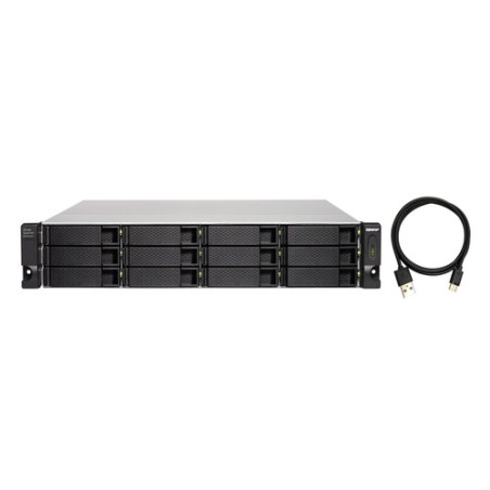 12-BAY 2U RACK USB-C JBOD EXPANSION UNIT, 2X PSU