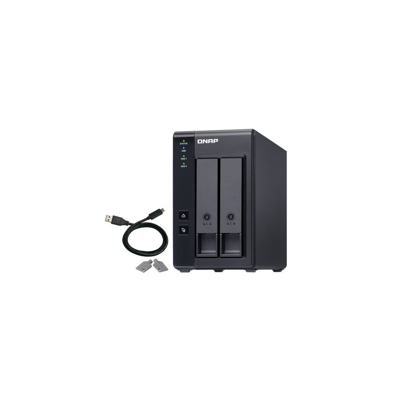 QNAP DAS 2 BAIE 3.5  SATA, 1 X USB 3.0 TYPE-C