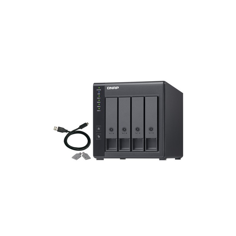 QNAP DAS 4 BAIE 3.5  SATA, 1 X USB 3.0 TYPE-C