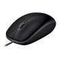 MOUSE B110 LOG SILENT DARK OPTICAL NERO CON SCROLLING USB
